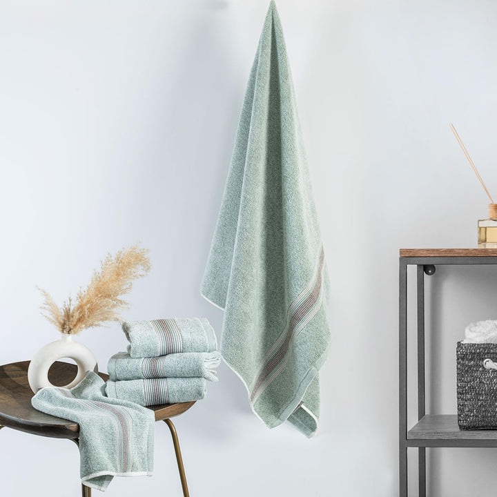 Super-Soft Water & Soil Hand Towel Set of 2|Luxurious Blend of Cotton & Bamboo Fiber Towel for Bathing|40X60 CM