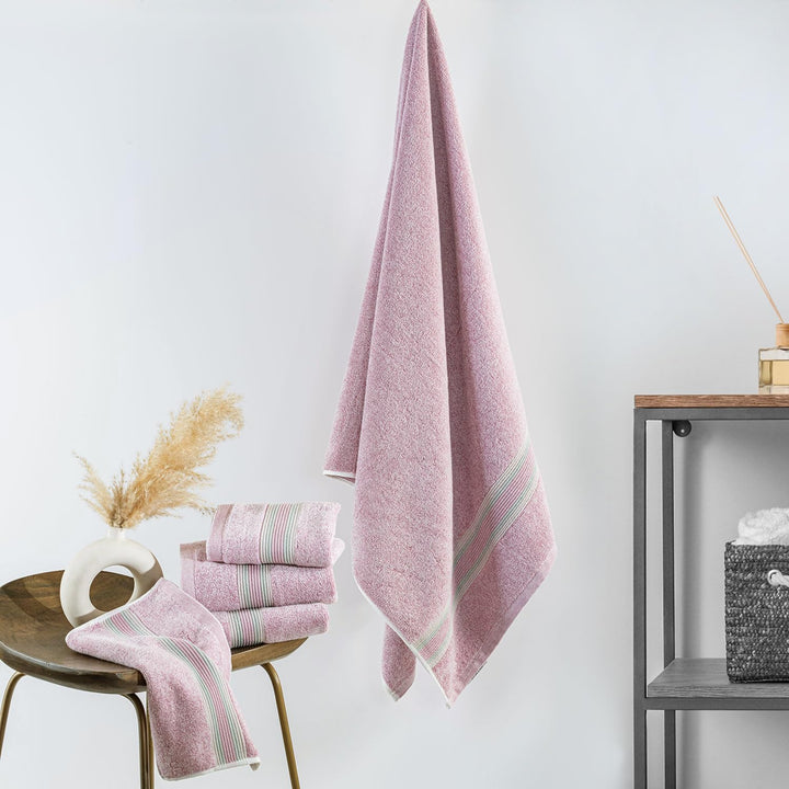Super-Soft Water & Soil Hand Towel Set of 2|Luxurious Blend of Cotton & Bamboo Fiber Towel for Bathing|40X60 CM