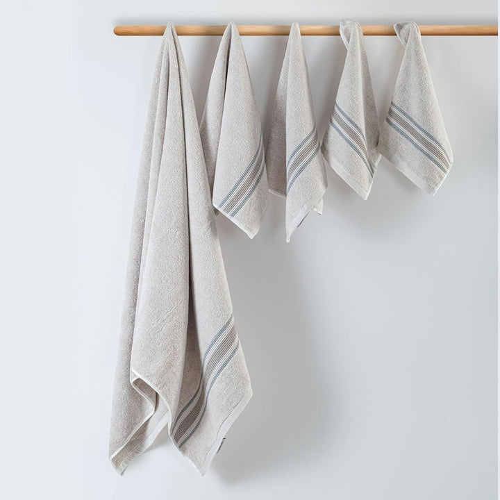 Super-Soft Water & Soil Hand Towel Set of 2|Luxurious Blend of Cotton & Bamboo Fiber Towel for Bathing|40X60 CM