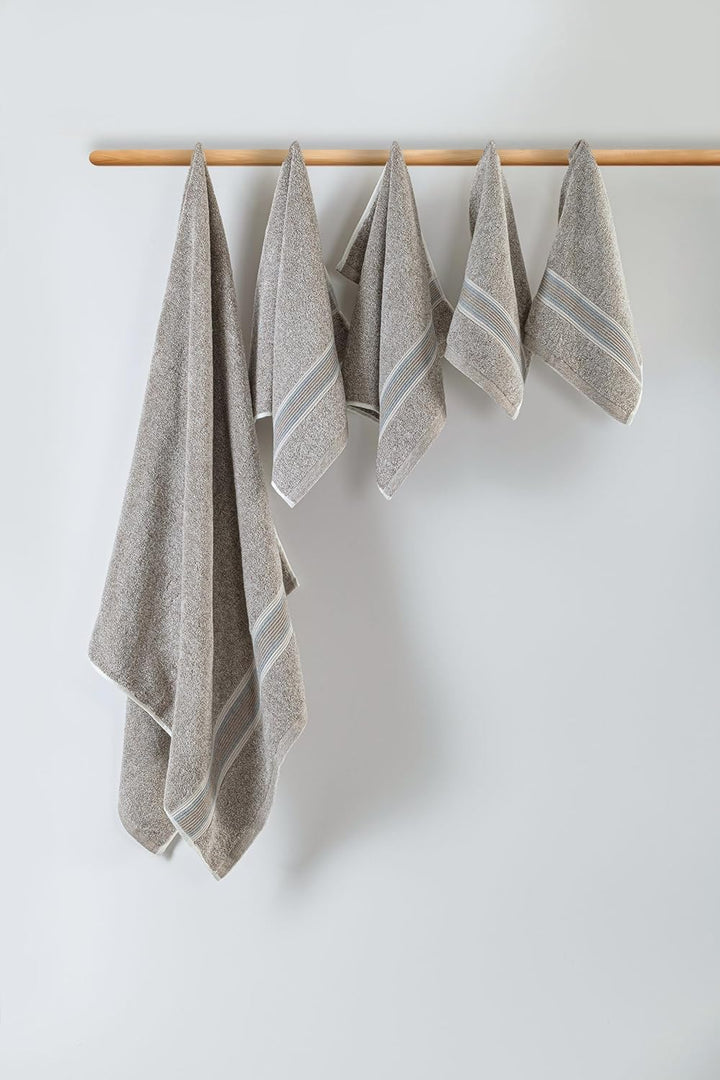 Super-Soft Water & Soil Hand Towel Set of 2|Luxurious Blend of Cotton & Bamboo Fiber Towel for Bathing|40X60 CM
