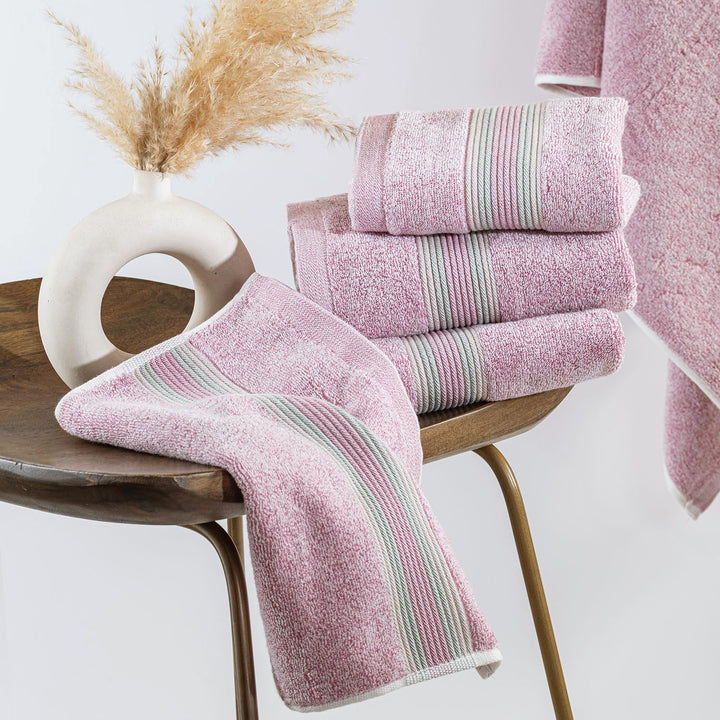 Super-Soft Water & Soil Hand Towel Set of 2|Luxurious Blend of Cotton & Bamboo Fiber Towel for Bathing|40X60 CM