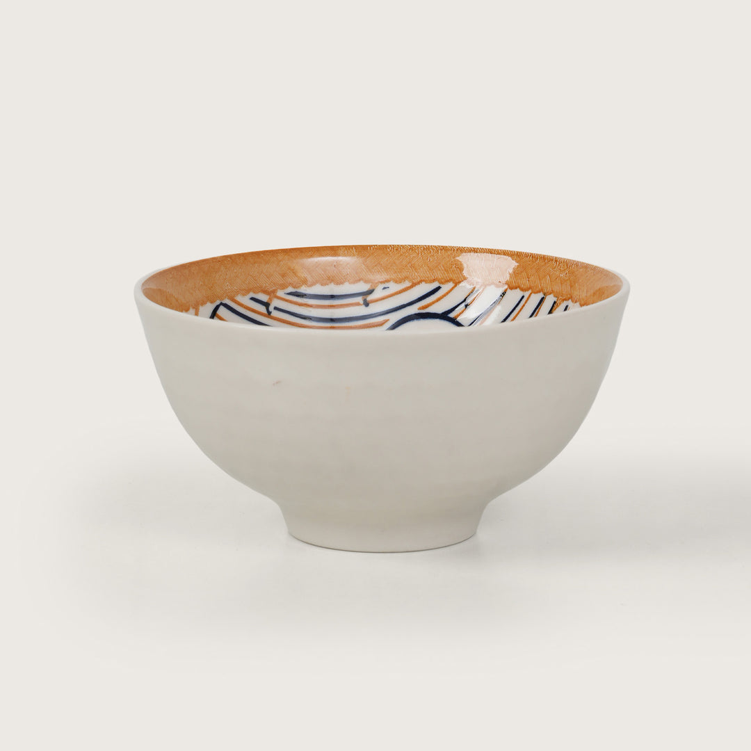 Terracotta Botanical Ceramic Bowls