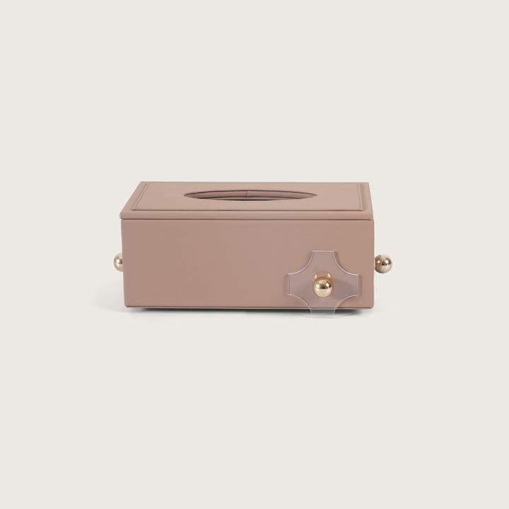 Modern Rectangular Leather Tissue Holder
