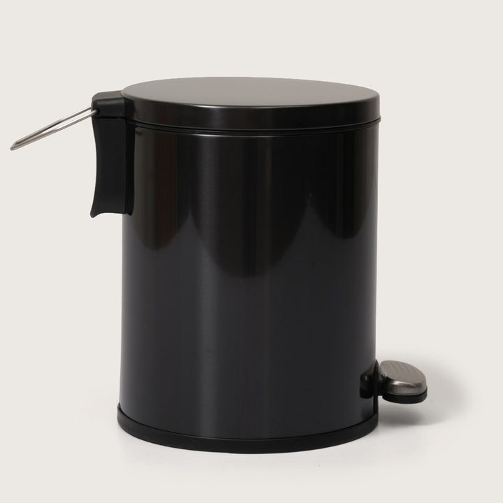 European Steel Pedal Dustbin - Black