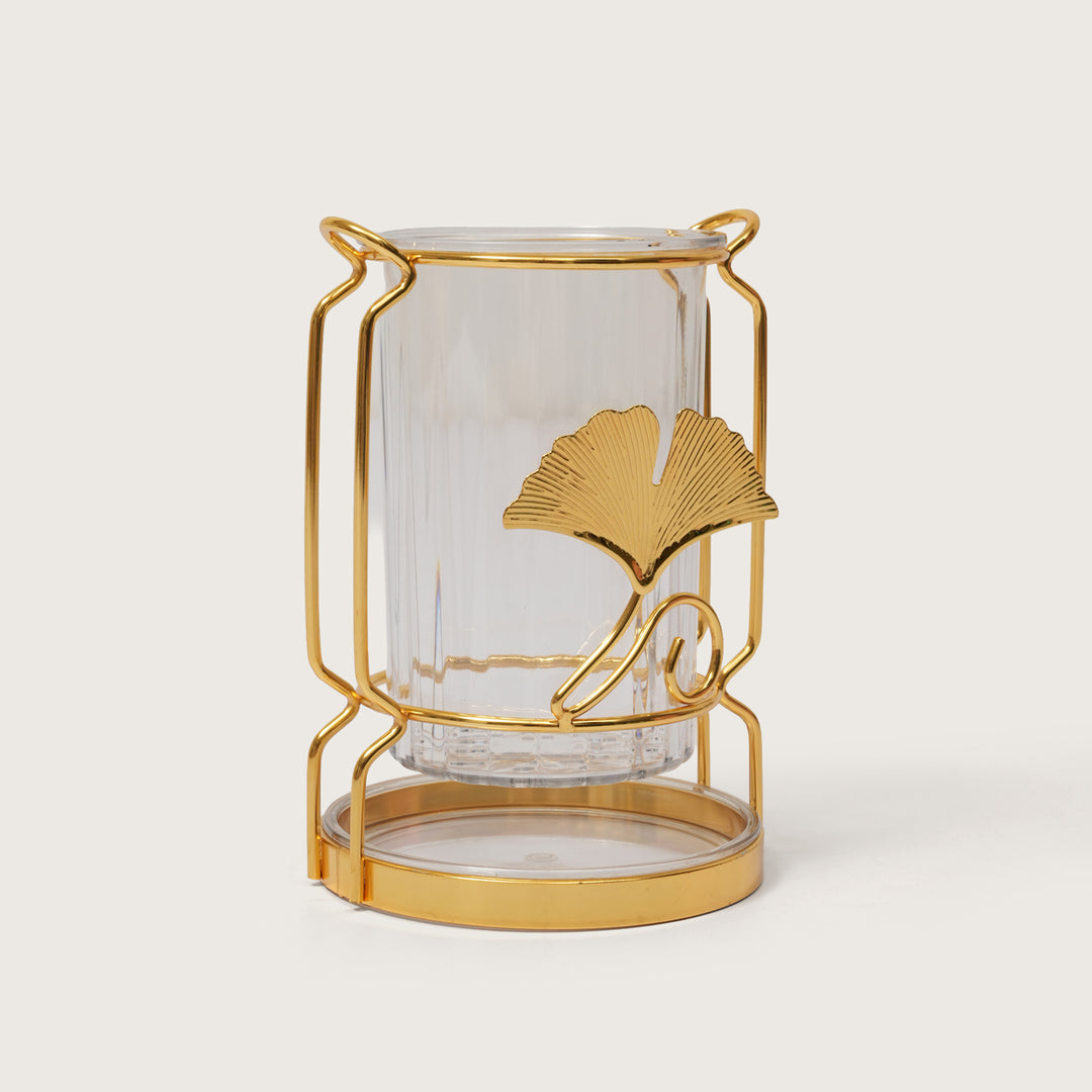Round Ginkgo Leaf Cutlery Holder