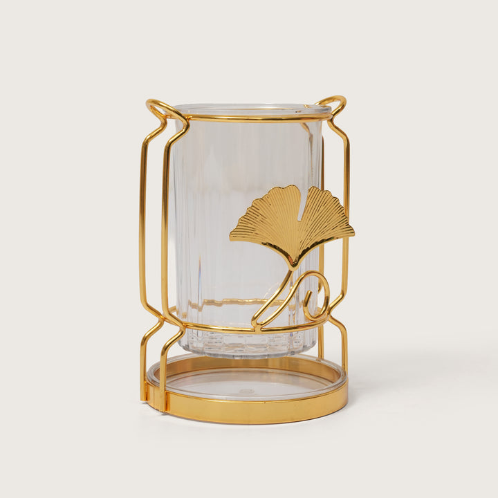 Round Ginkgo Leaf Cutlery Holder