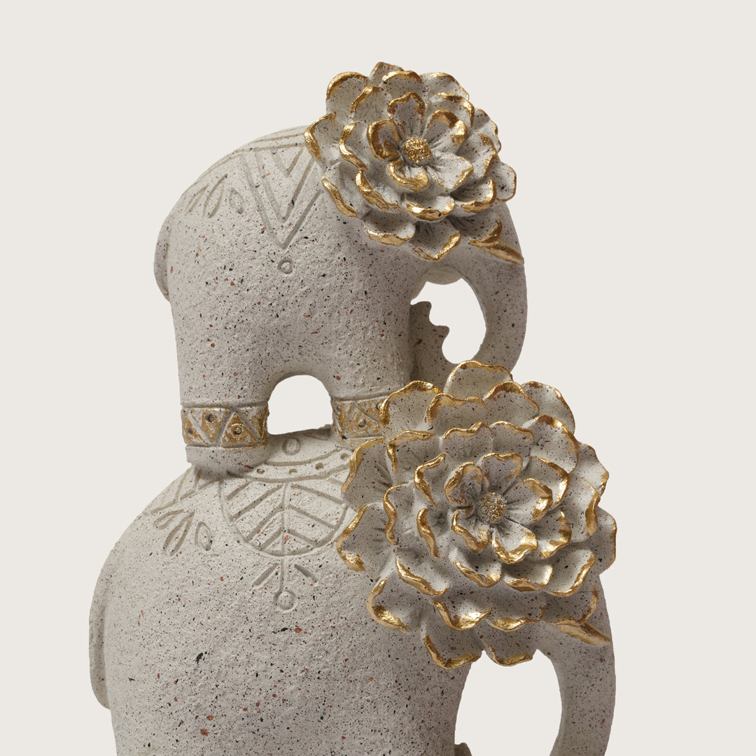 Trio-Base Elephant Sculpture