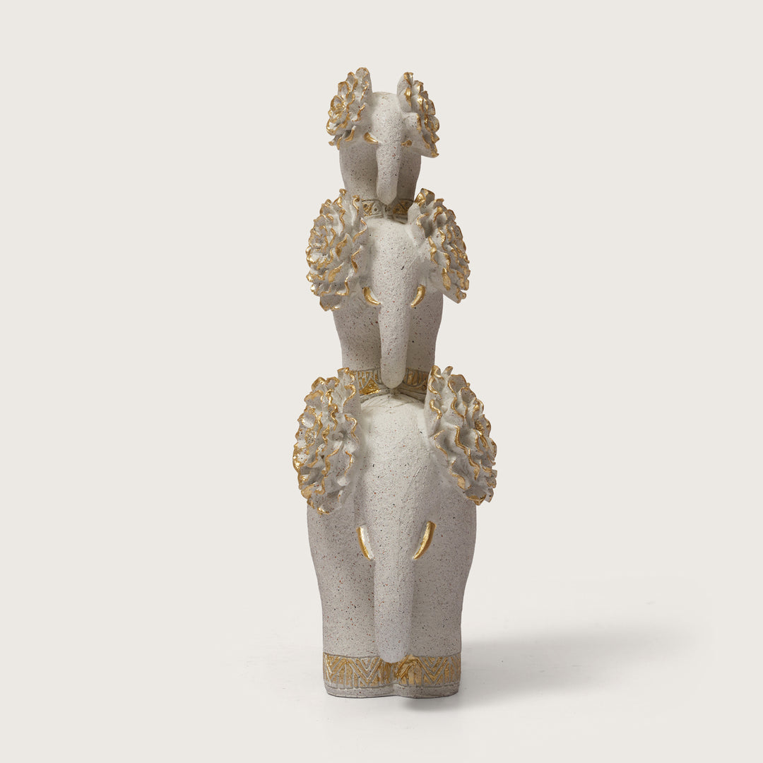 Trio-Base Elephant Sculpture