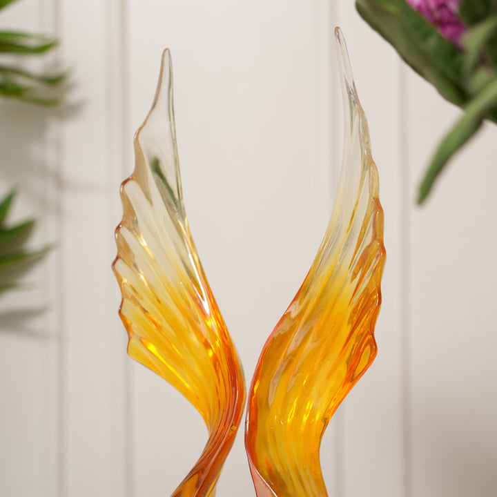 Angel Wings Figurine Showpiece - Amber
