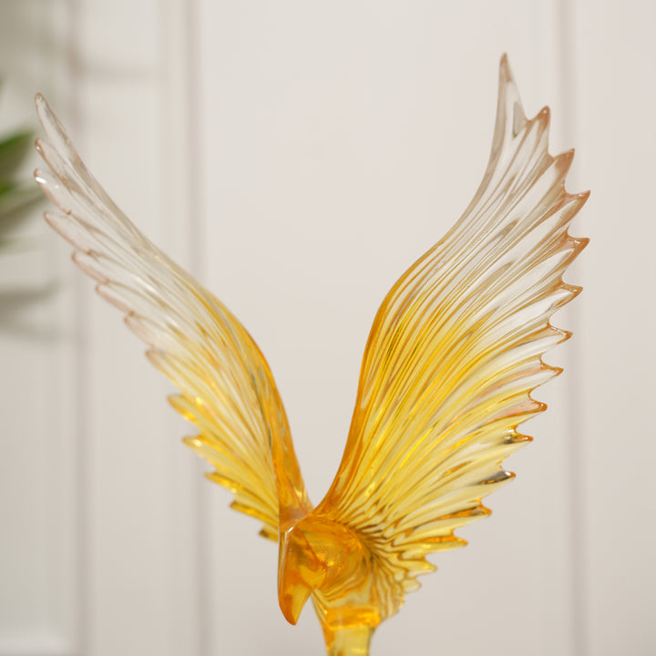 Mighty Bird Wings Showpiece - Amber