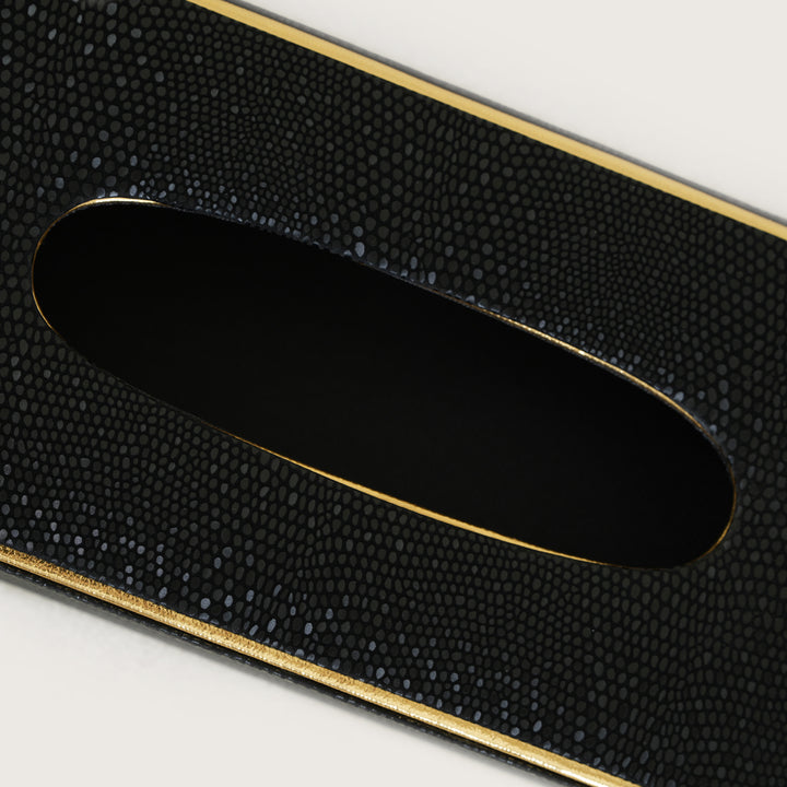 Serpentine Curved Tissue Box - Black