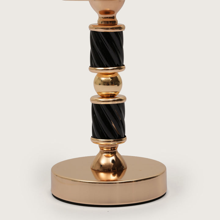 Spindle Candle Holder With Fluted Accent - Large