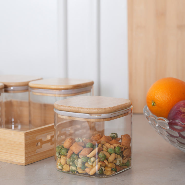 Airtight Webbed Jar Containers | Set of 4
