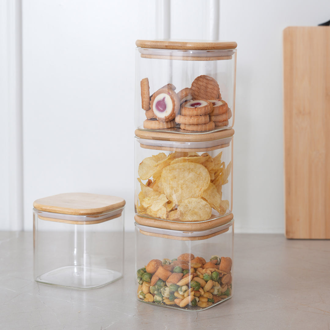Airtight Webbed Jar Containers | Set of 4