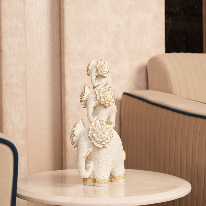 Trio-Base Elephant Sculpture