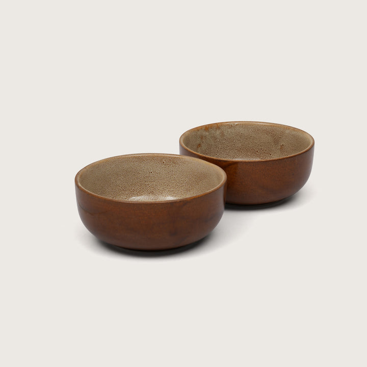 Rustic Earth Serving Bowls: Set of 2