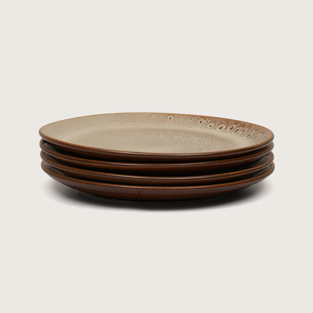 Rustic Earth Dinner Plate: Set of 4