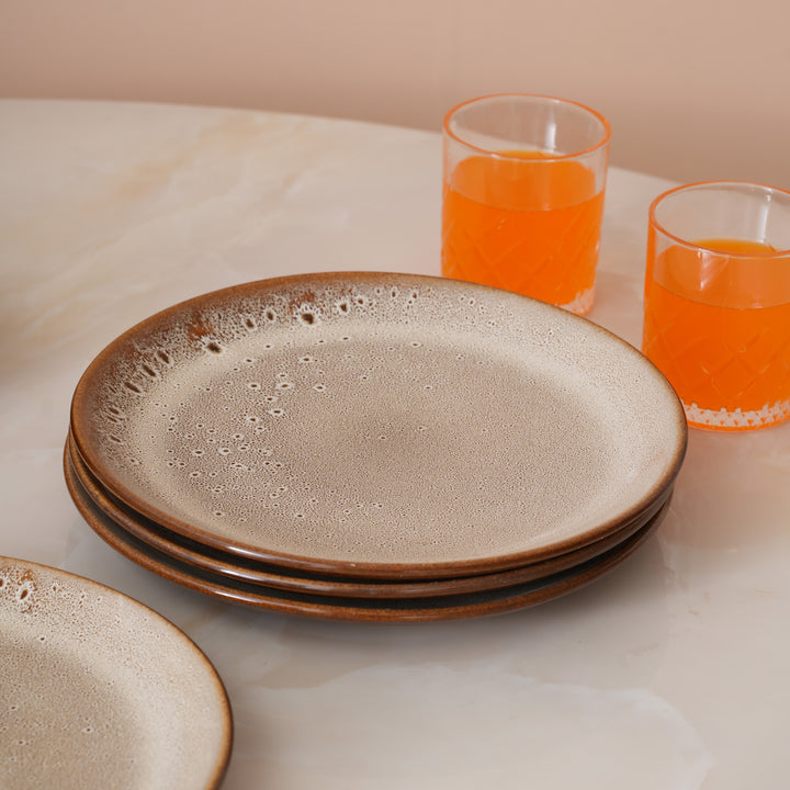 Rustic Earth Dinner Plate: Set of 4