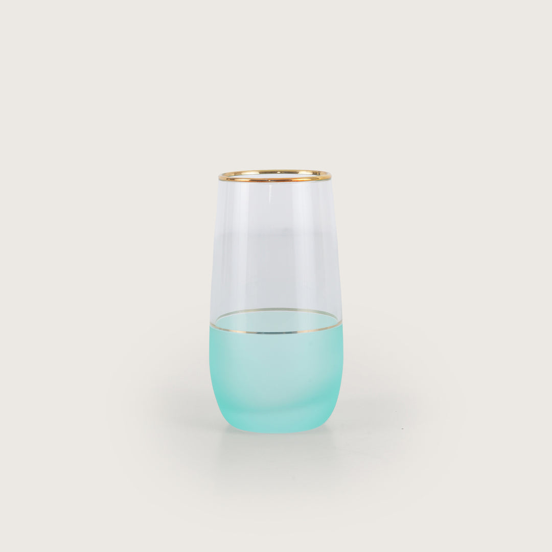 Frosted Glasses with Gold Rim
