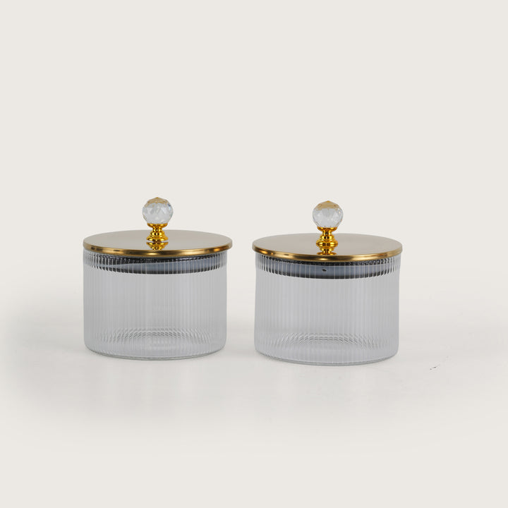 Royal Chariot Ribbed Jar Containers