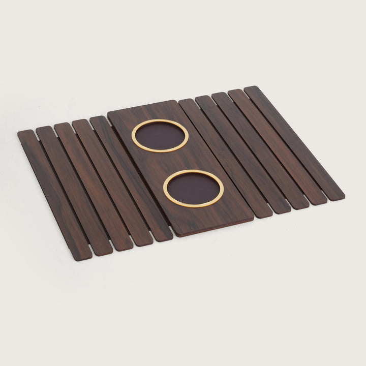 Sofa Armrest Tray with Anti-Slip Center