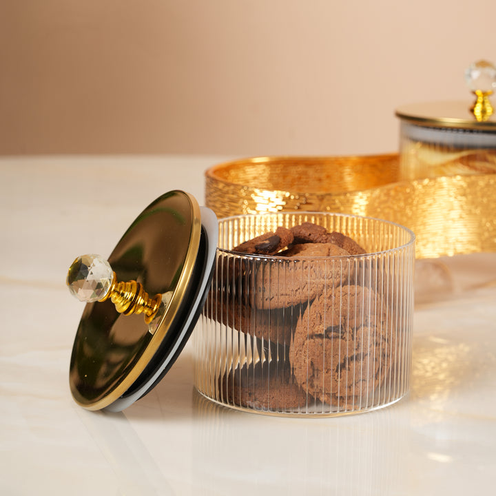Royal Chariot Ribbed Jar Containers