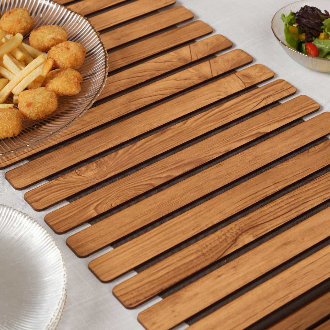 Architectural Slatted Table Runner-14*36 Inches