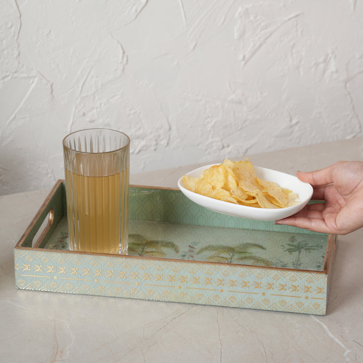 Printed Jungle Deer Tray - Set of 3