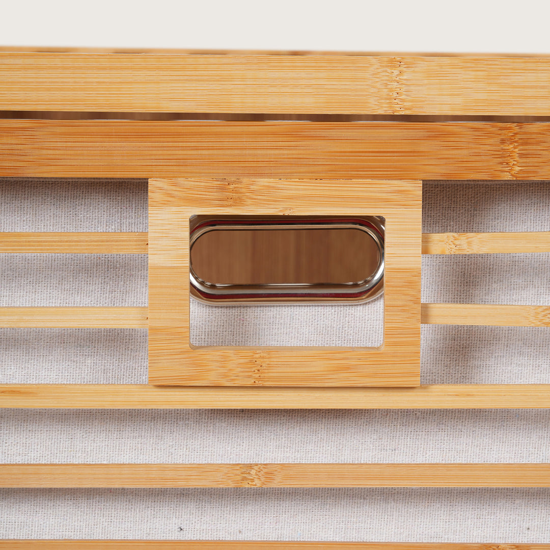 Tilt-Out Laundry Hamper with Storage Shelves