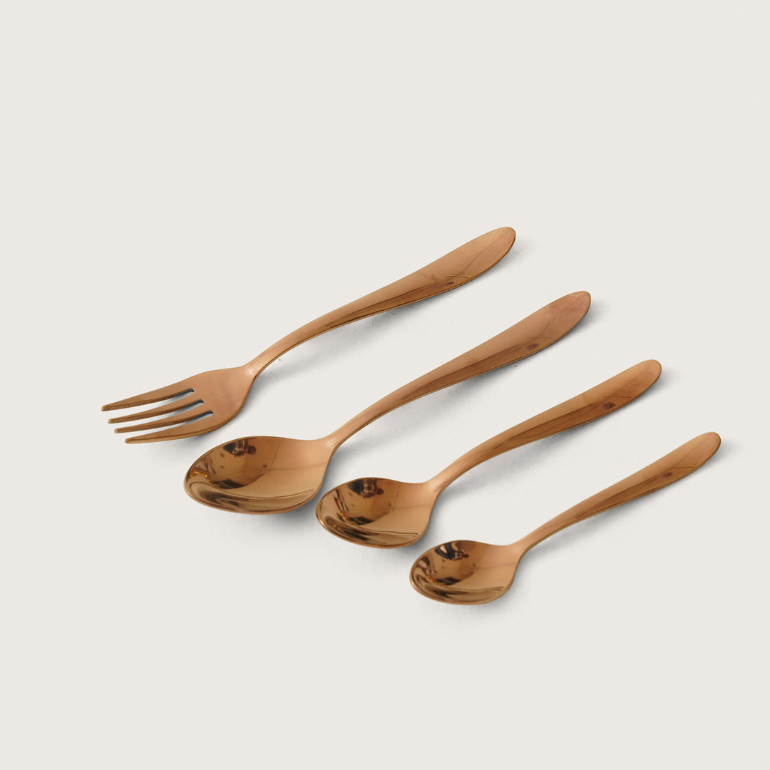 Rolex Cutlery Set of 24 - Gold
