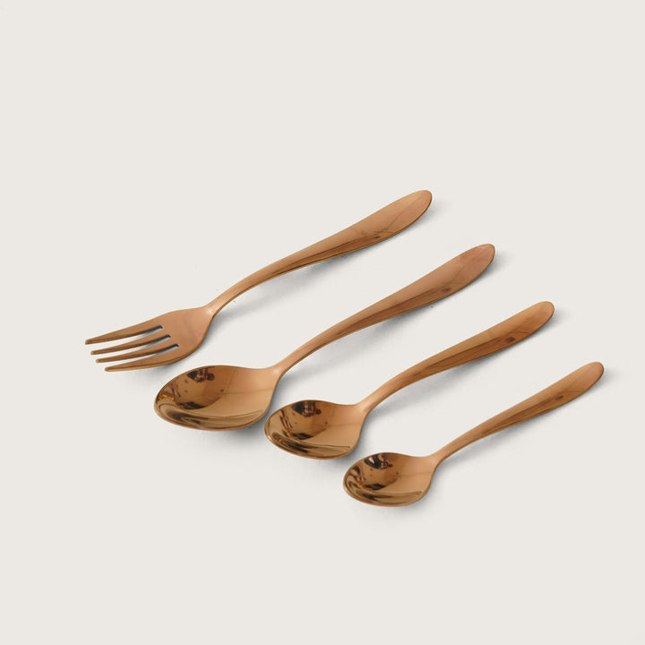 Rolex Cutlery Set of 24 - Gold