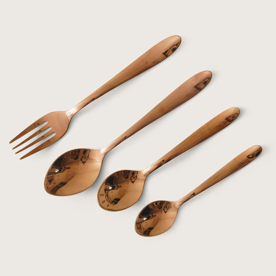 Rolex Cutlery Set of 24 - Gold