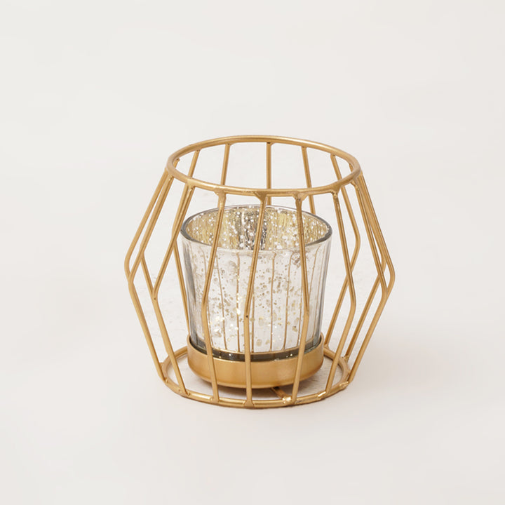 Wire Design Votive Candle Holder Set of 4