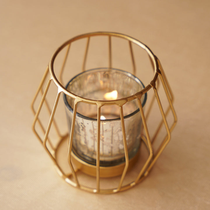 Wire Design Votive Candle Holder Set of 4