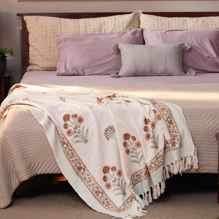 Handmade Sofa Throw 50x70 INCH | 100% cotton