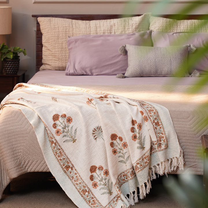 Handmade Sofa Throw 50x70 INCH | 100% cotton