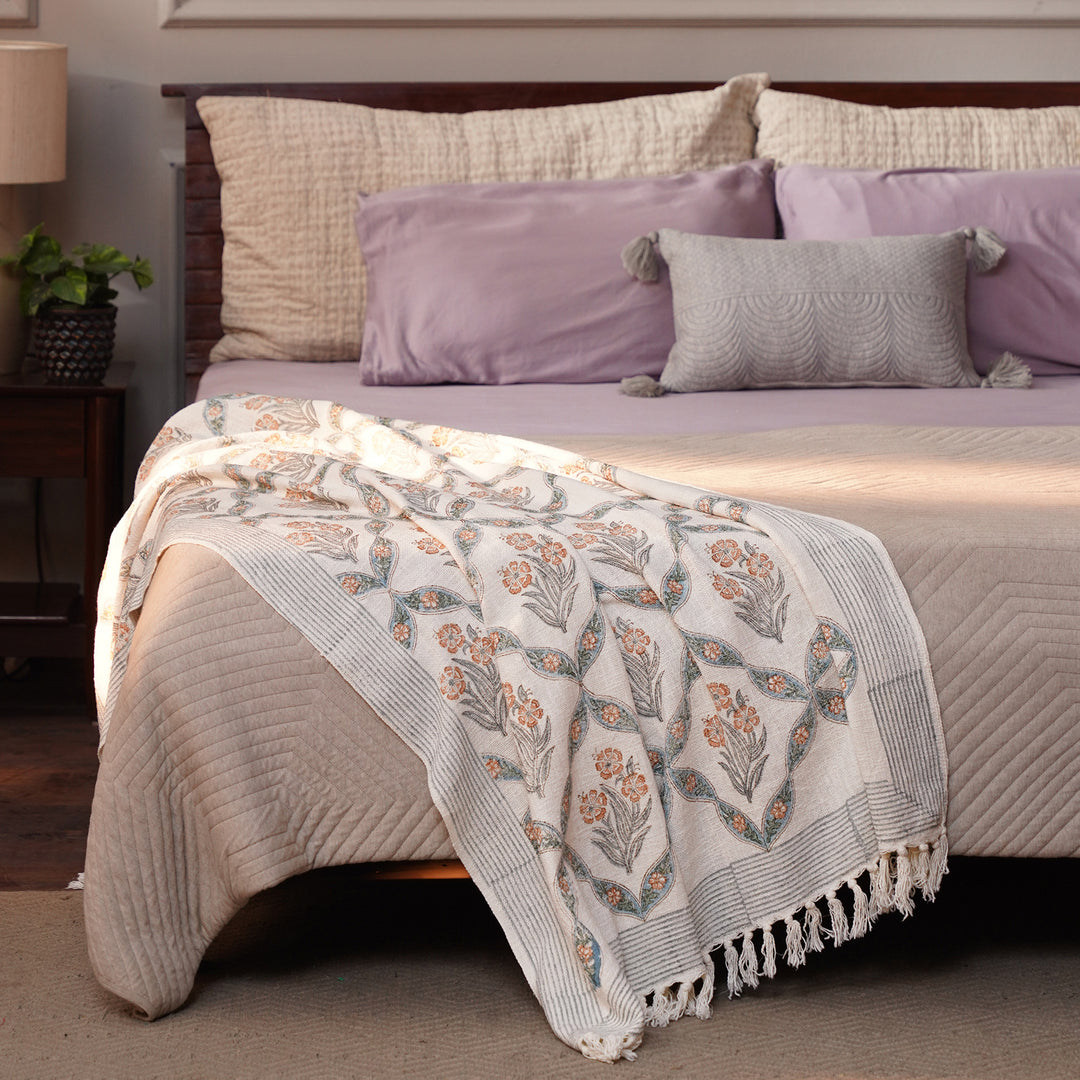 Handmade Sofa Throw 50x70 INCH | 100% cotton