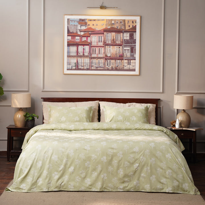 Vogue Floral Double Bedsheet (108x108) with 2 Pillow Covers