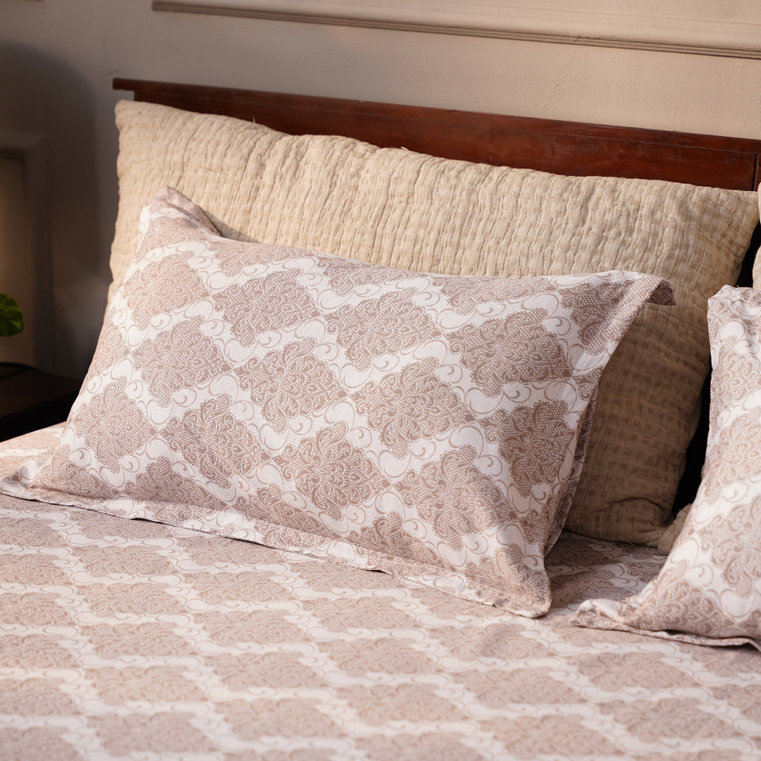 Sense Double Bedsheet 100% cotton (108x108 INCH) with 2 Pillow Covers | Super Soft Lux Cotton