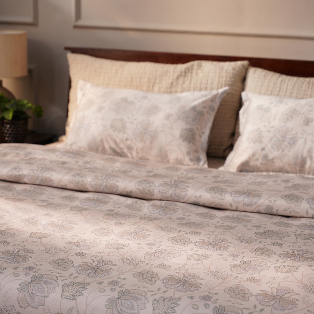 Sense Double Bedsheet 100% cotton (108x108 INCH) with 2 Pillow Covers | Super Soft Lux Cotton