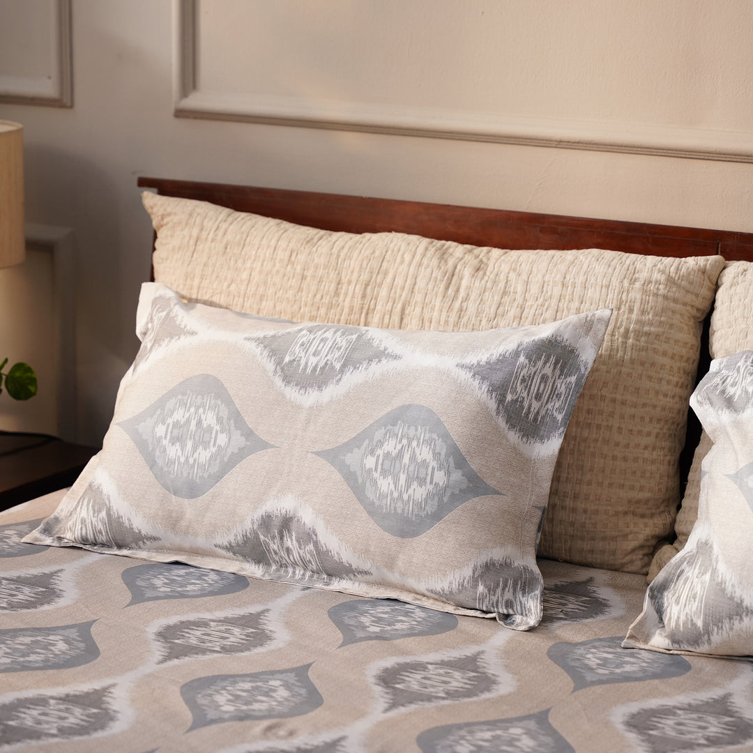 Sense Double Bedsheet 100% cotton (108x108 inch) with 2 Pillow Covers | Super Soft Lux Cotton