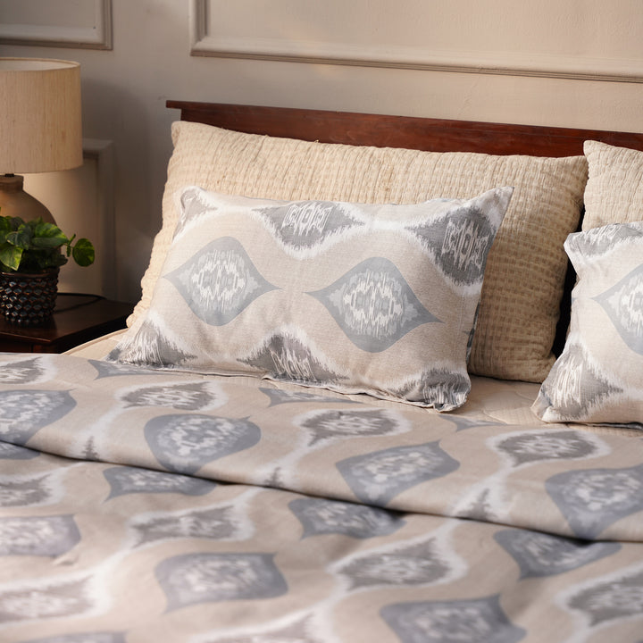 Sense Double Bedsheet 100% cotton (108x108 inch) with 2 Pillow Covers | Super Soft Lux Cotton