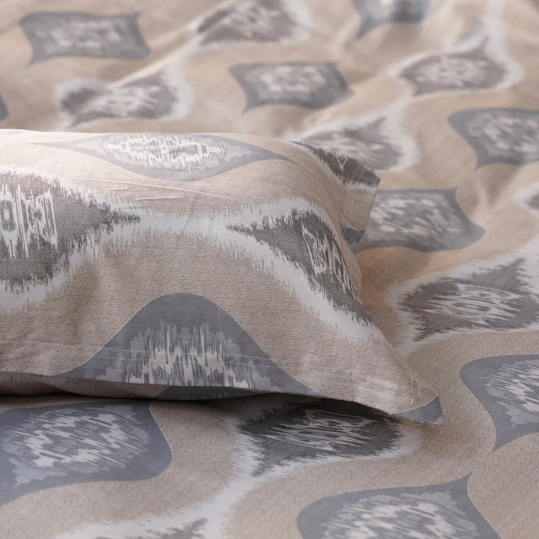 Sense Double Bedsheet 100% cotton (108x108 inch) with 2 Pillow Covers | Super Soft Lux Cotton