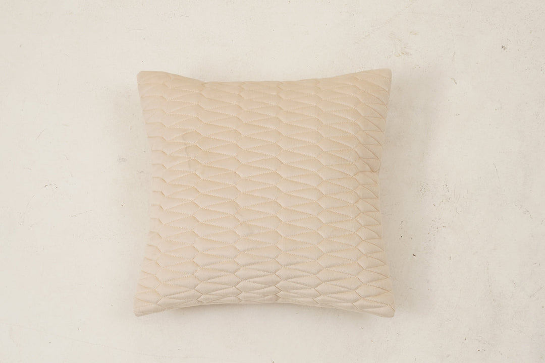 Sapphire Cushion Cover 16 x 16. Set of 2 (Beige)