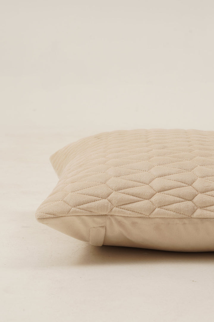 Sapphire Cushion Cover 16 x 16. Set of 2 (Beige)
