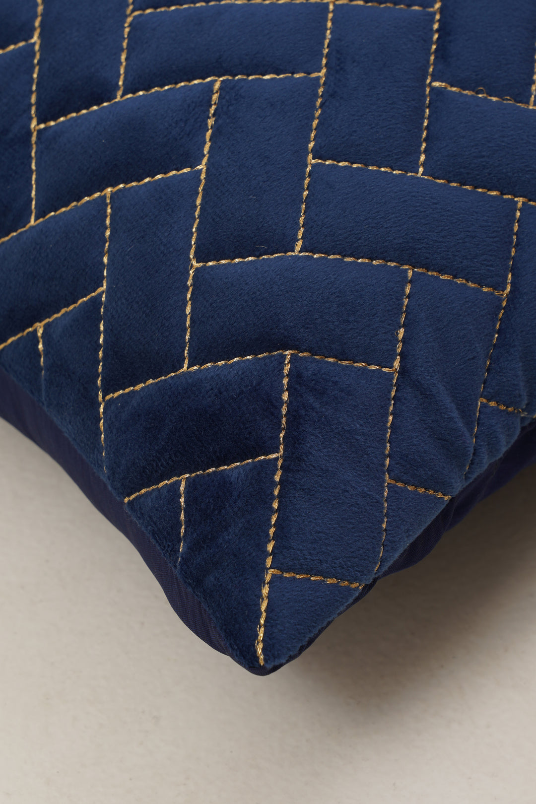Quad Cushion Cover 16 x16. Set of 2 (Blue)