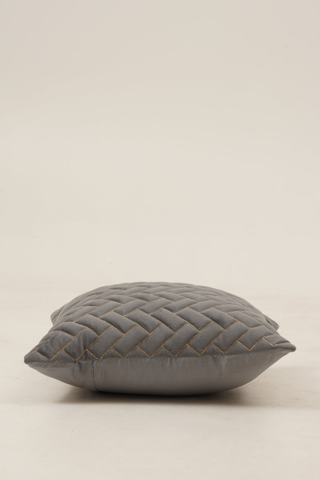 Quad Cushion Cover  16 x16. Set of 2 (Grey)