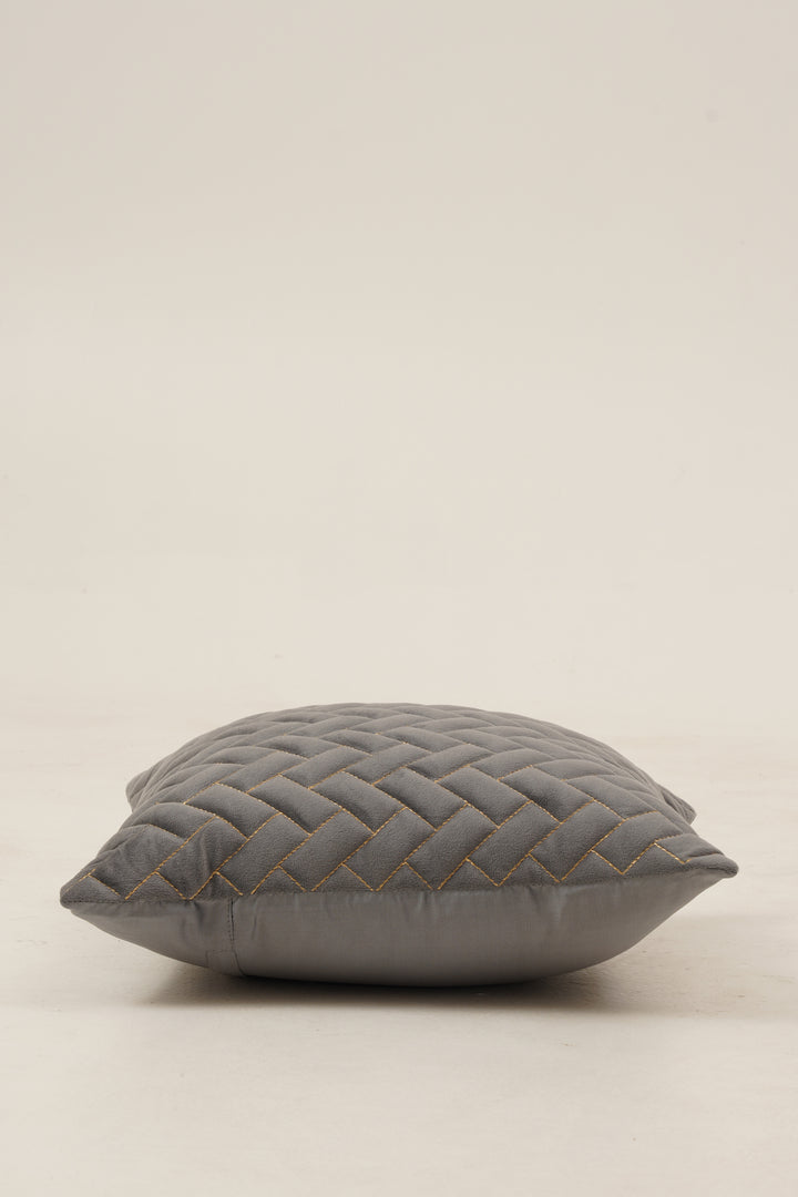 Quad Cushion Cover  16 x16. Set of 2 (Grey)