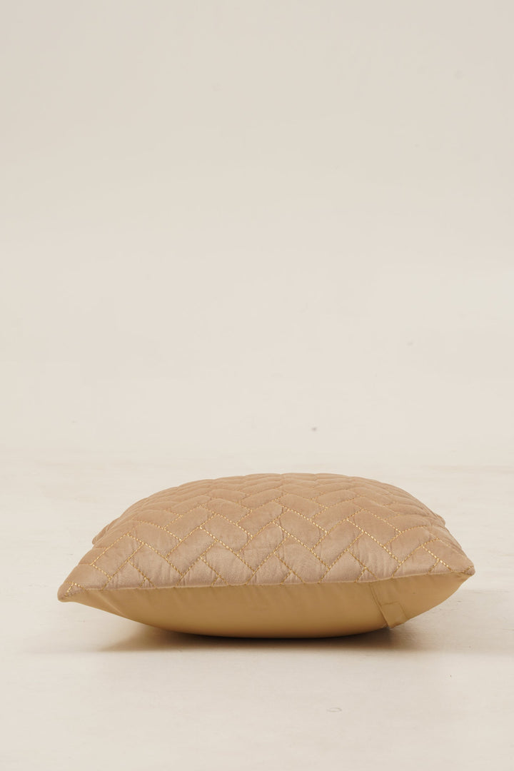 Quad Cushion Cover 16 x16. Set of 2 (Beige)