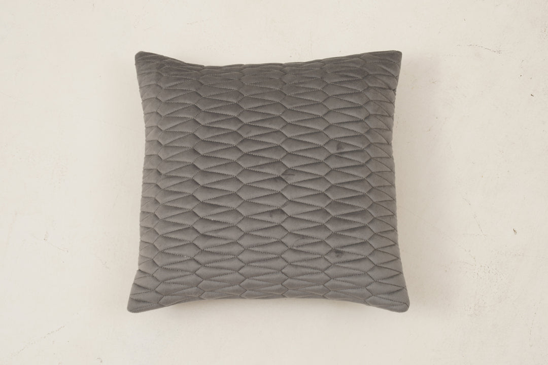 Sapphire Cushion Cover 16 x 16. Set of 2 (Grey)